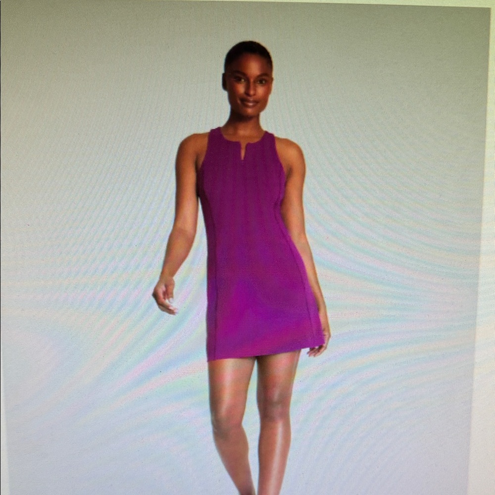 Vibrant Purple Sleeveless Dress